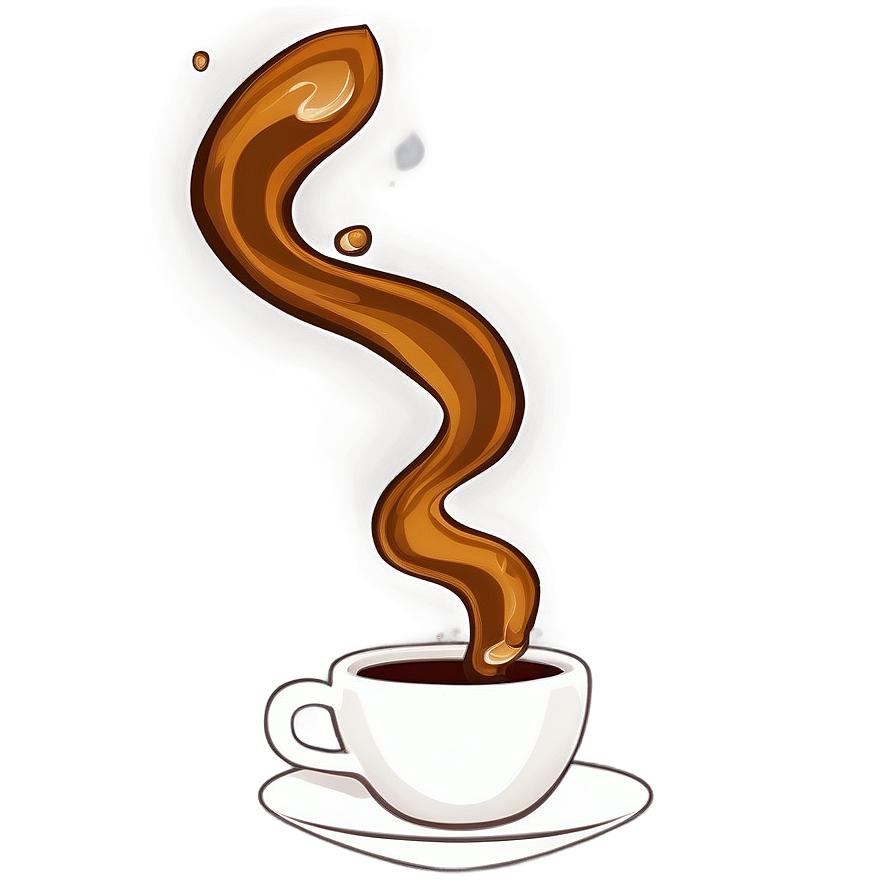 Coffee Splash Art Png 15 PNG image