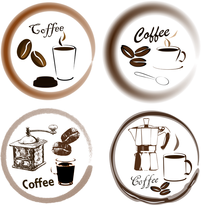 Coffee Stain Art Collection PNG image