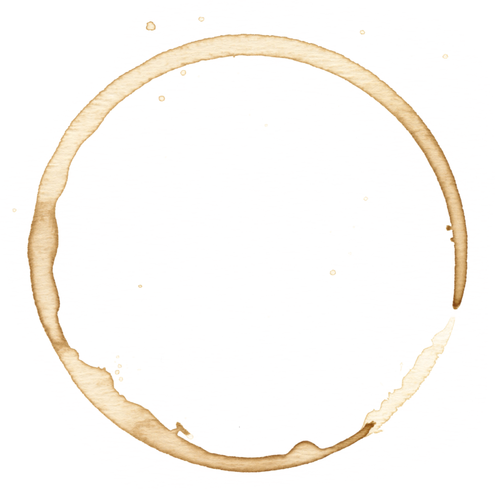 Coffee Stain Circle Texture PNG image