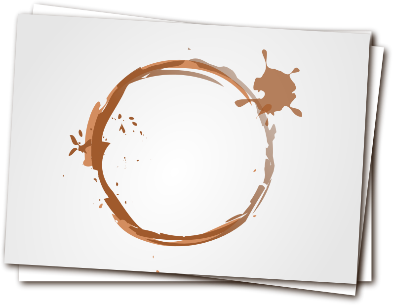 Coffee Stainon Paper PNG image