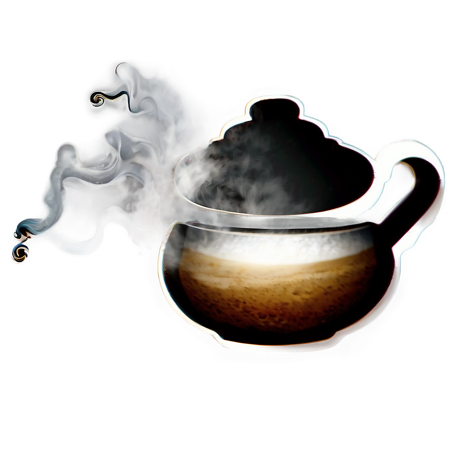 Coffee Steam Silhouette Png Bvn PNG image