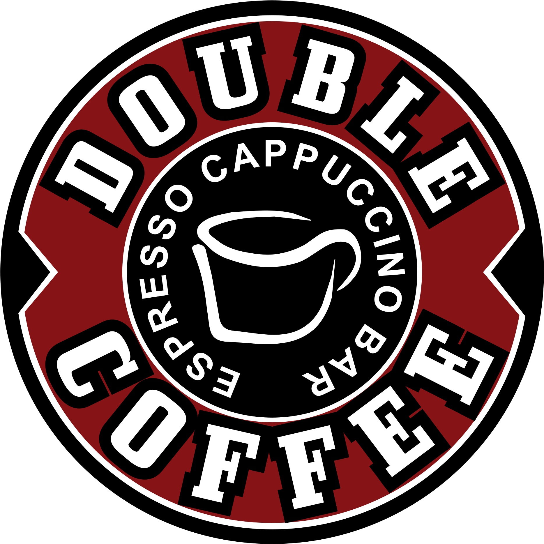 Coffee Types Circular Design PNG image