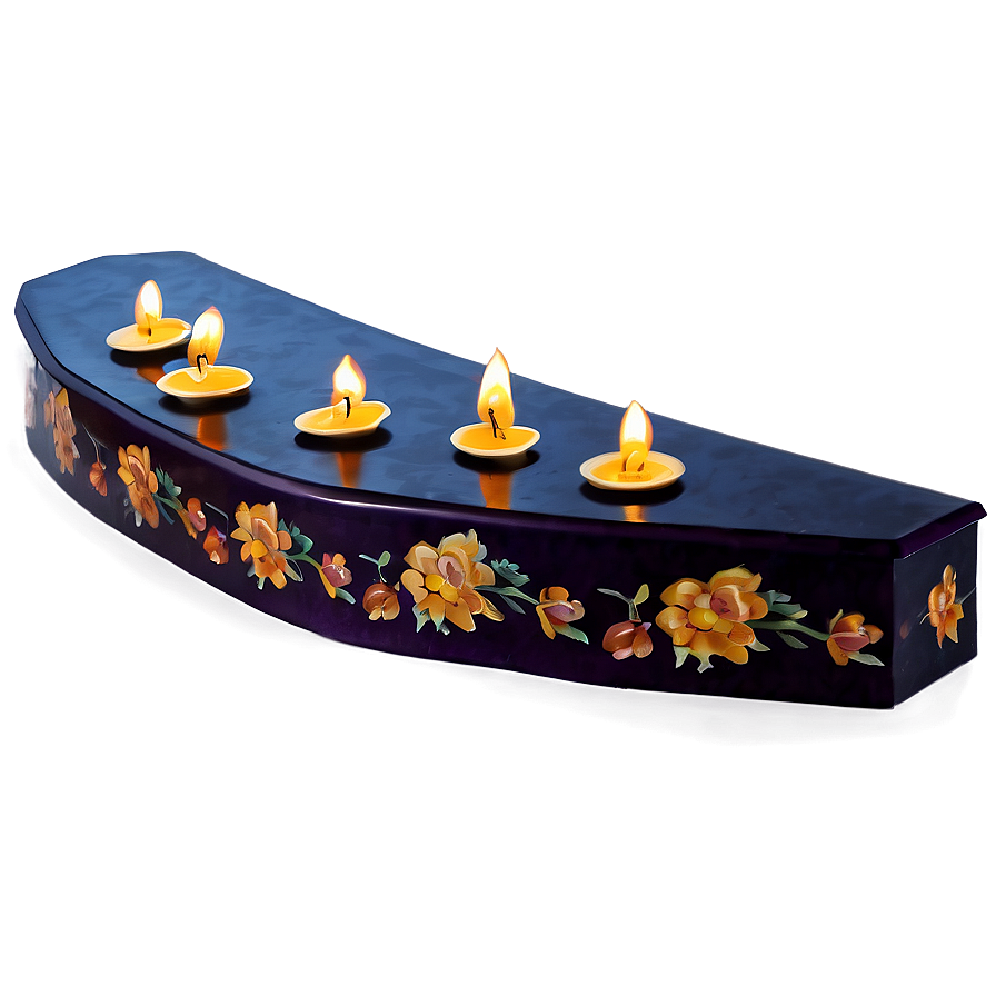 Coffin With Candle Png 92 PNG image