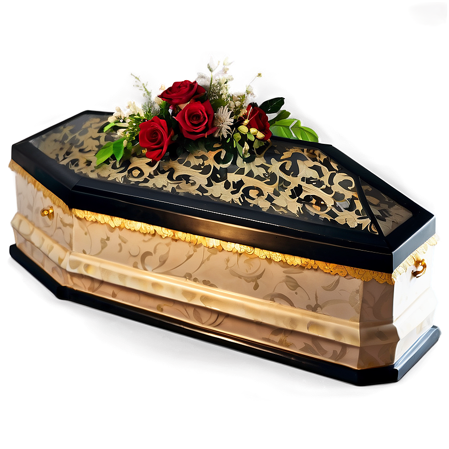 Coffin With Lace Png Ihj70 PNG image