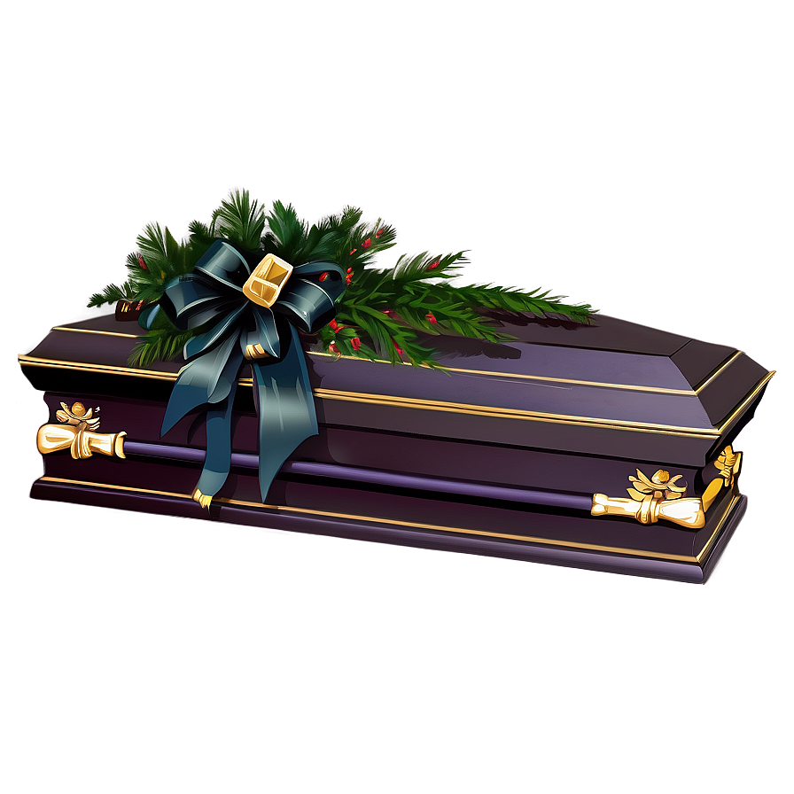 Coffin With Ribbon Png Mrd59 PNG image