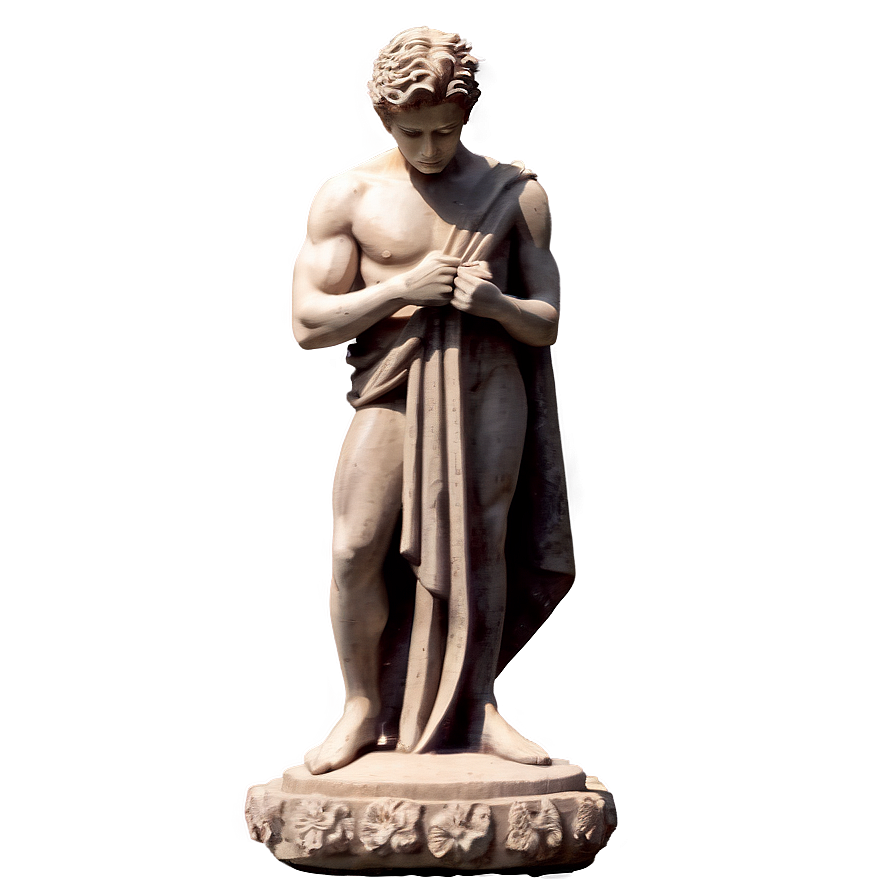 Cogitating Male Statue Png 28 PNG image