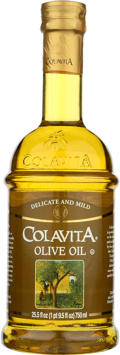 Colavita Delicate Mild Olive Oil Bottle PNG image