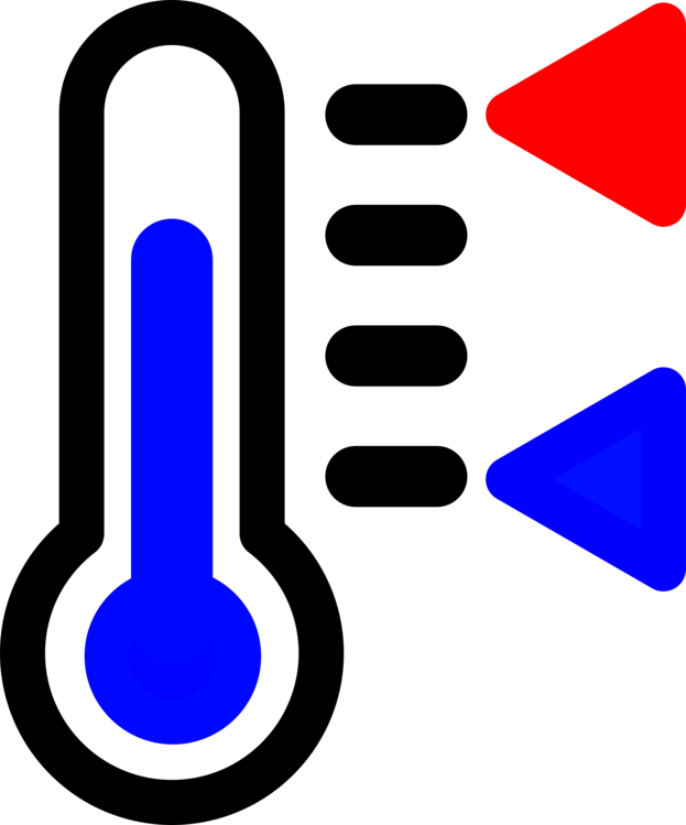 Cold Hot Thermometer Icon PNG image