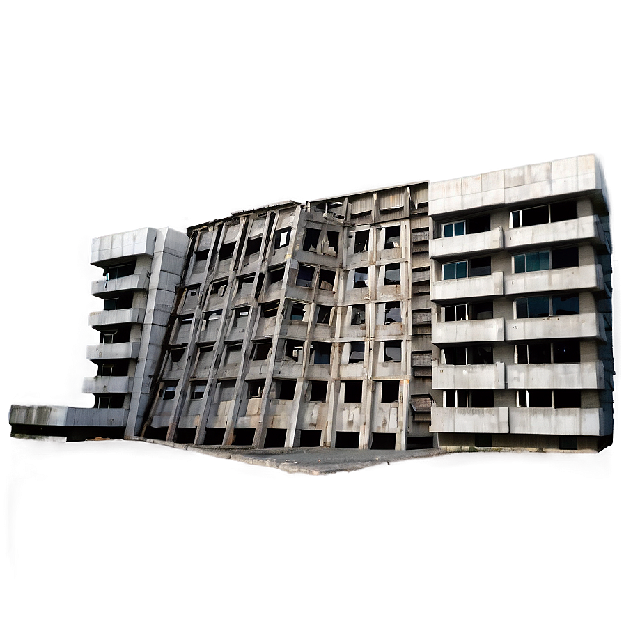 Collapsing Concrete Building Png Vdc PNG image