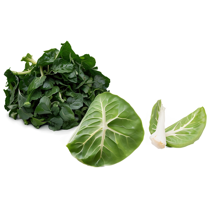 Collard Greens Salad Png 06252024 PNG image