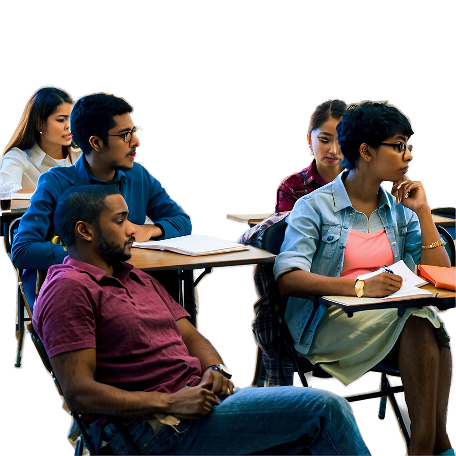 College Lecture Attendees Png Fny33 PNG image