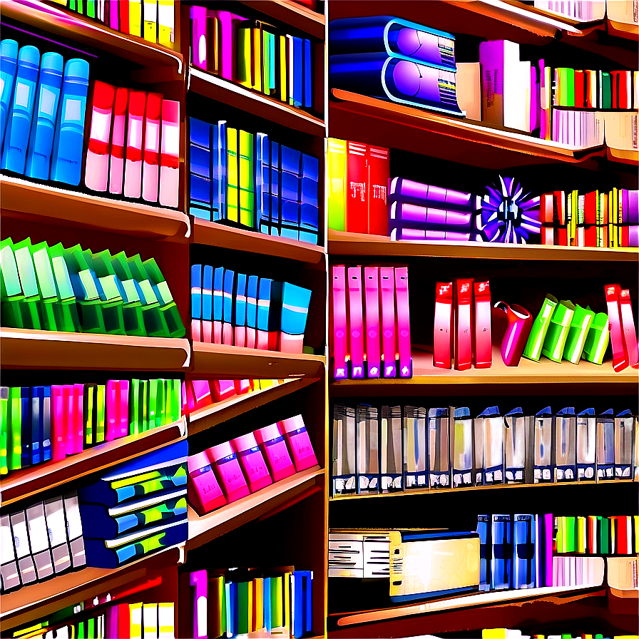 College Library Books Png Cyj8 PNG image