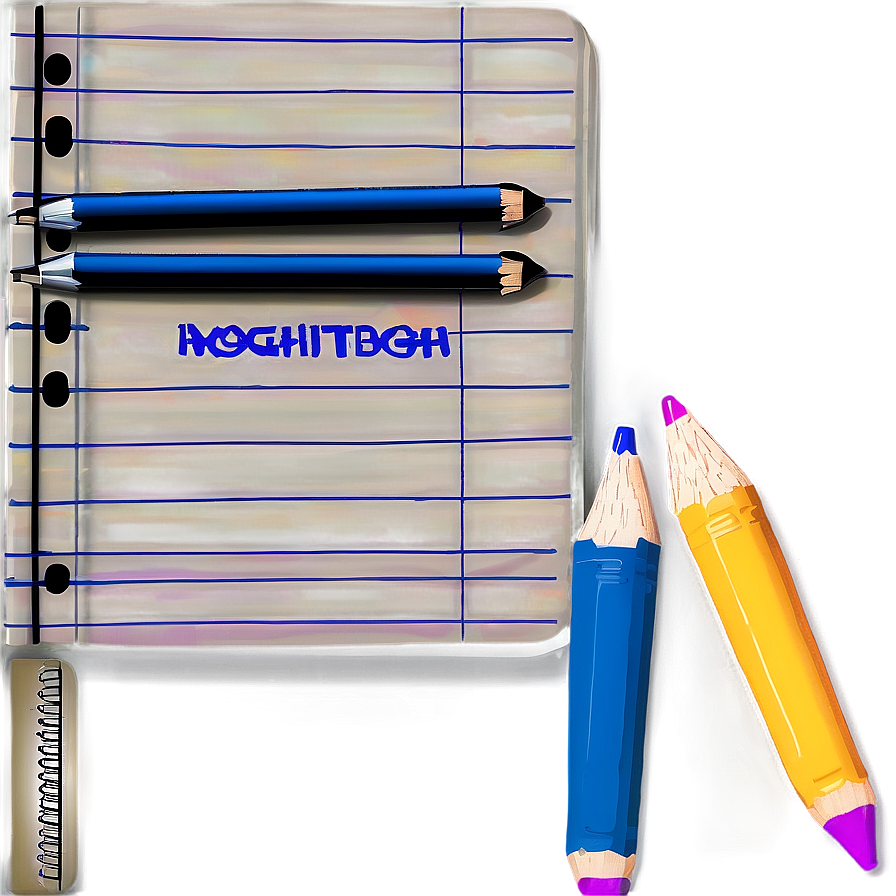 College Ruled Notebook Png Uxx PNG image