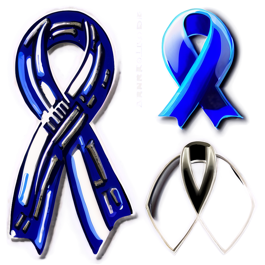 Colon Cancer Ribbon D PNG image