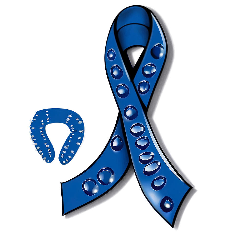 Colon Cancer Ribbon With Footprints Png Ege PNG image