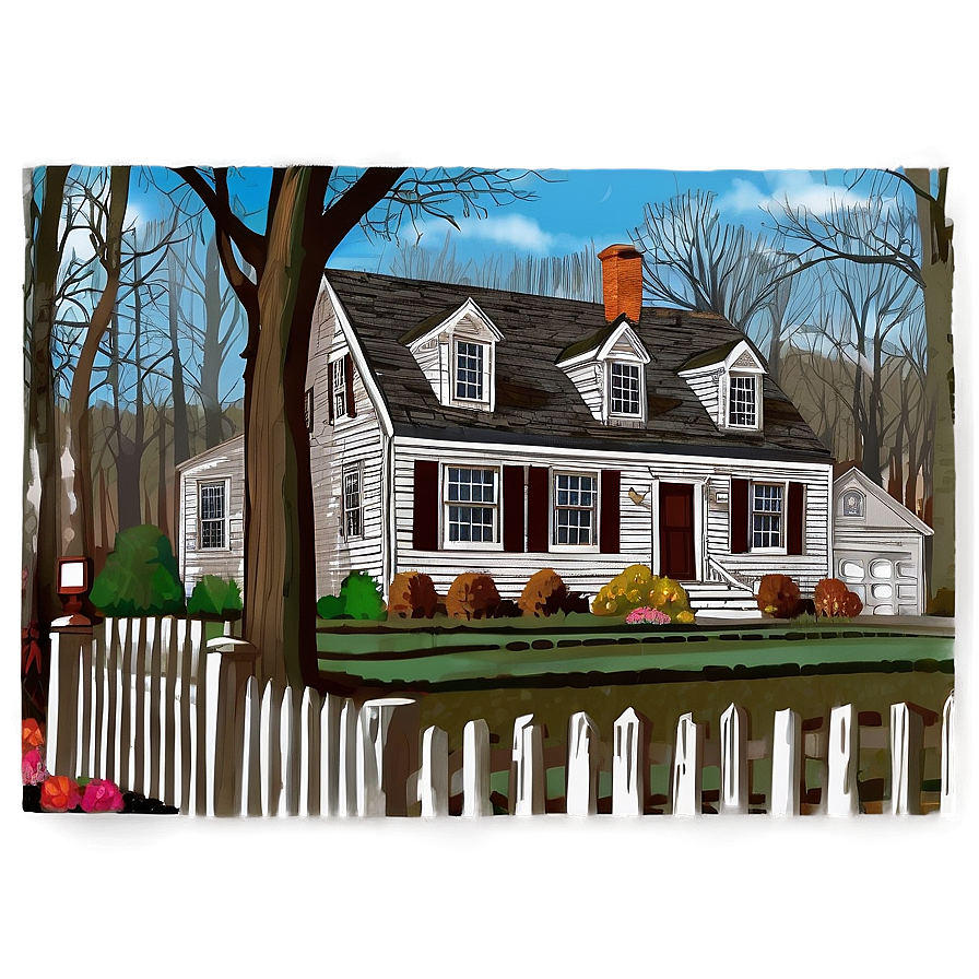 Colonial Connecticut Homes Png 06202024 PNG image