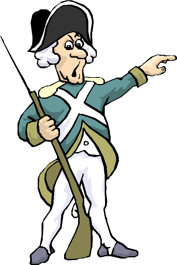 Colonial Era Soldier Cartoon PNG image