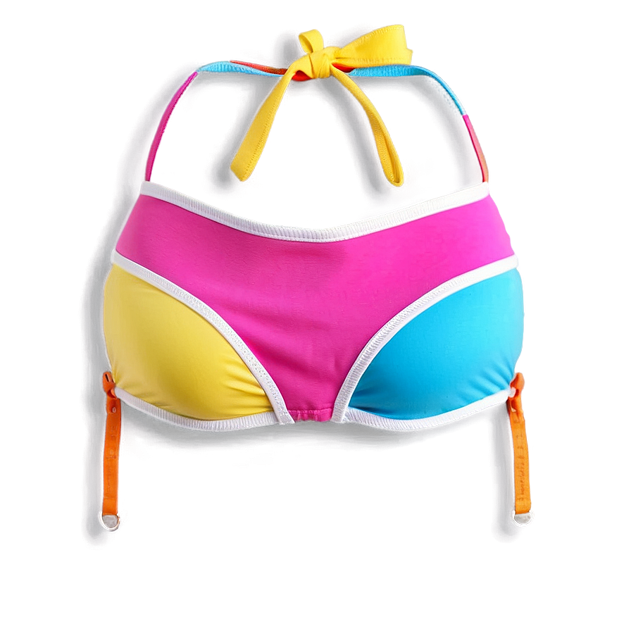 Color Block Bikini Top Png 06132024 PNG image