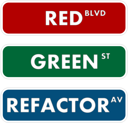 Color Coded Street Signs PNG image