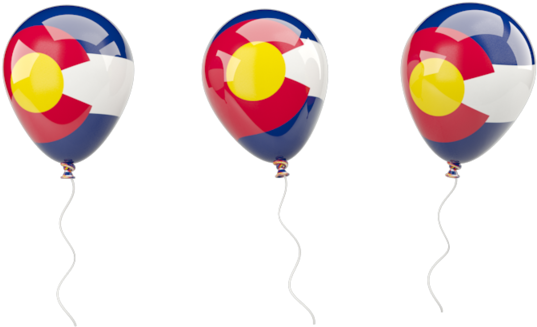 Colorado State Flag Balloons PNG image