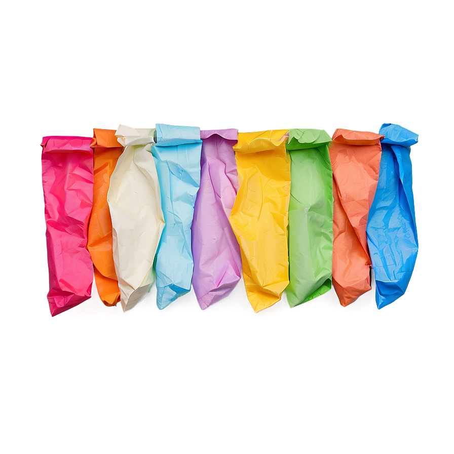 Colored Crumpled Paper Png 05242024 PNG image