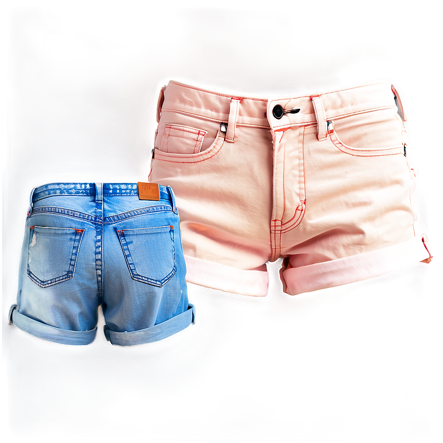 Colored Denim Jorts Png Exj PNG image