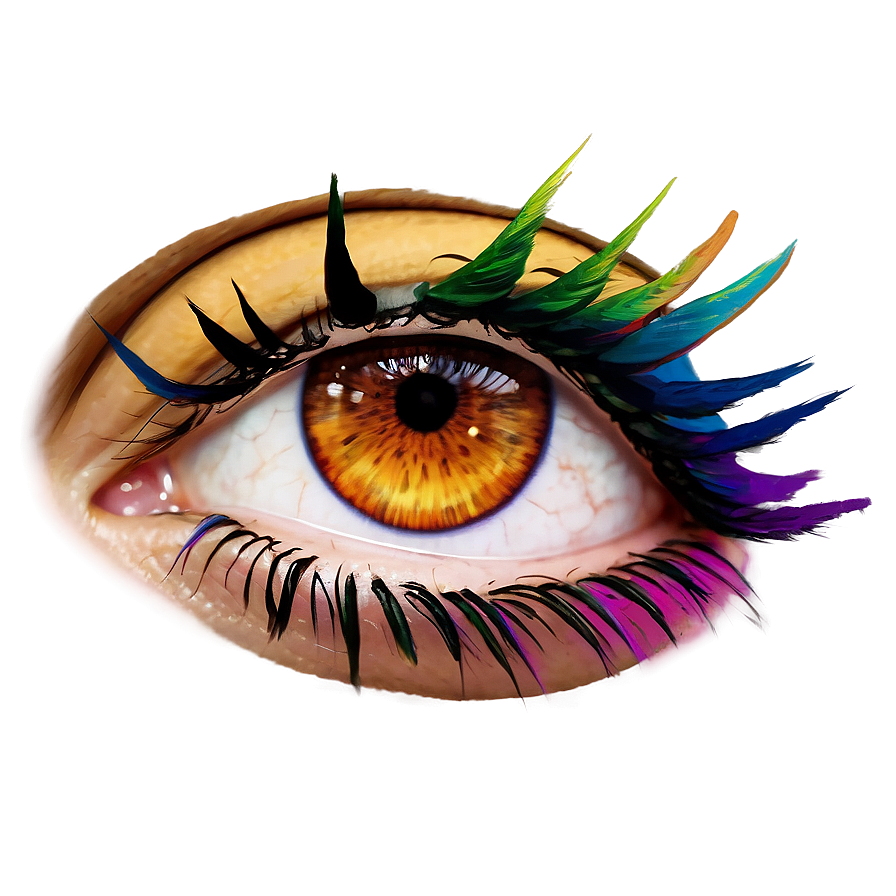 Colored Eyelashes Png Mja71 PNG image