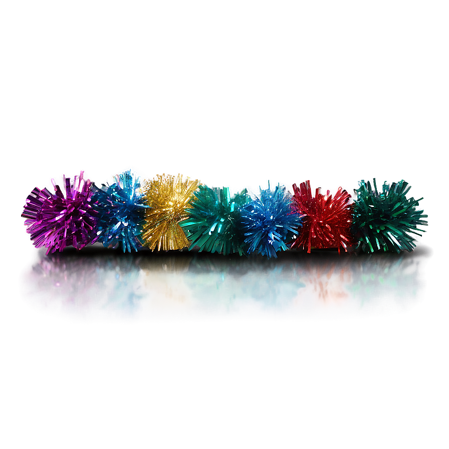 Colored Foil Tinsel Png 06252024 PNG image