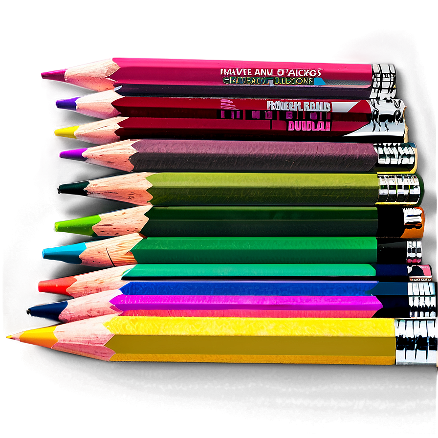 Colored Pencil Bundle Png Hnu PNG image