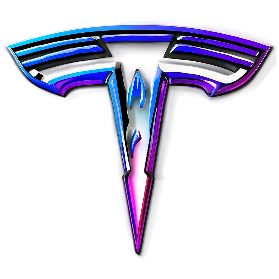 Colored Tesla Logo Png Fjx PNG image