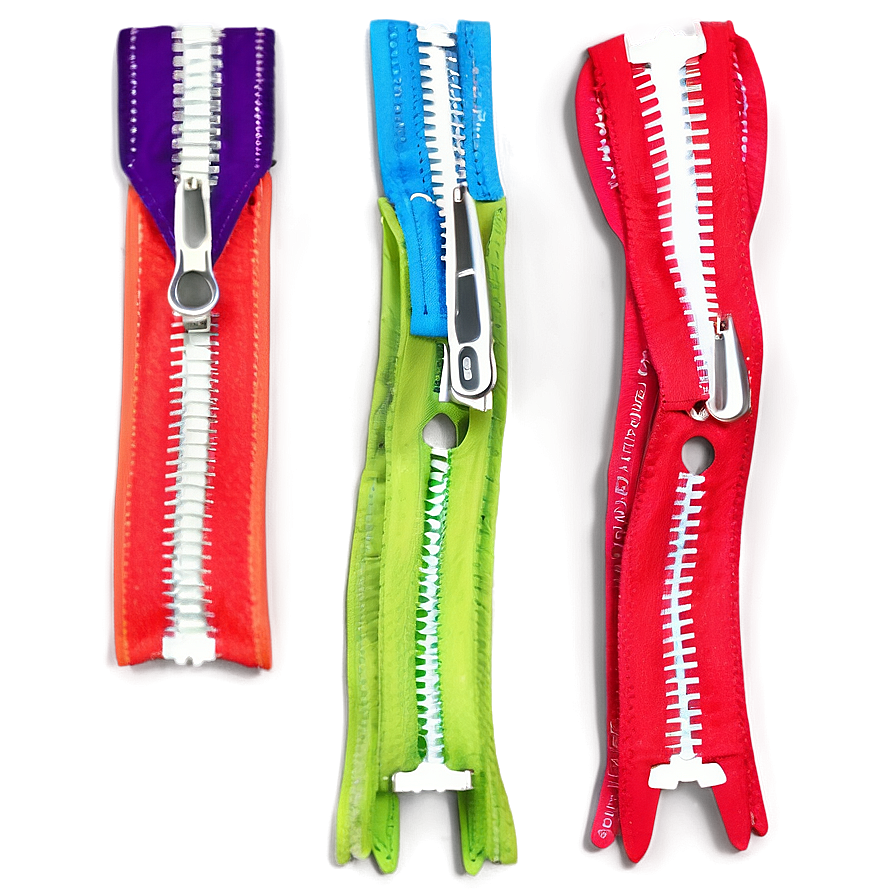 Colored Zipper Collection Png 19 PNG image