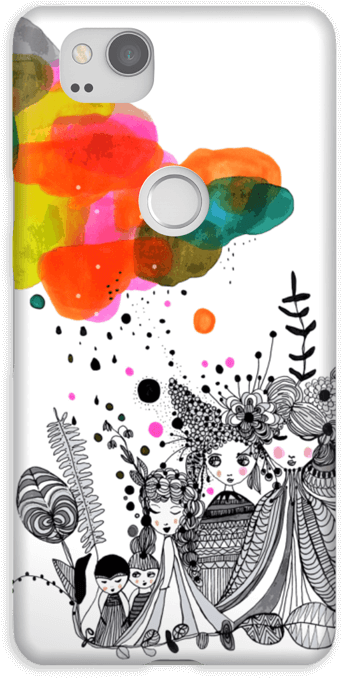 Colorful_ Abstract_ Artwork_ Phone_ Case PNG image