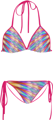 Colorful Abstract Bikini Design PNG image