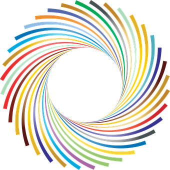 Colorful_ Abstract_ Circle_ Lines PNG image