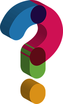 Colorful Abstract Question Mark PNG image