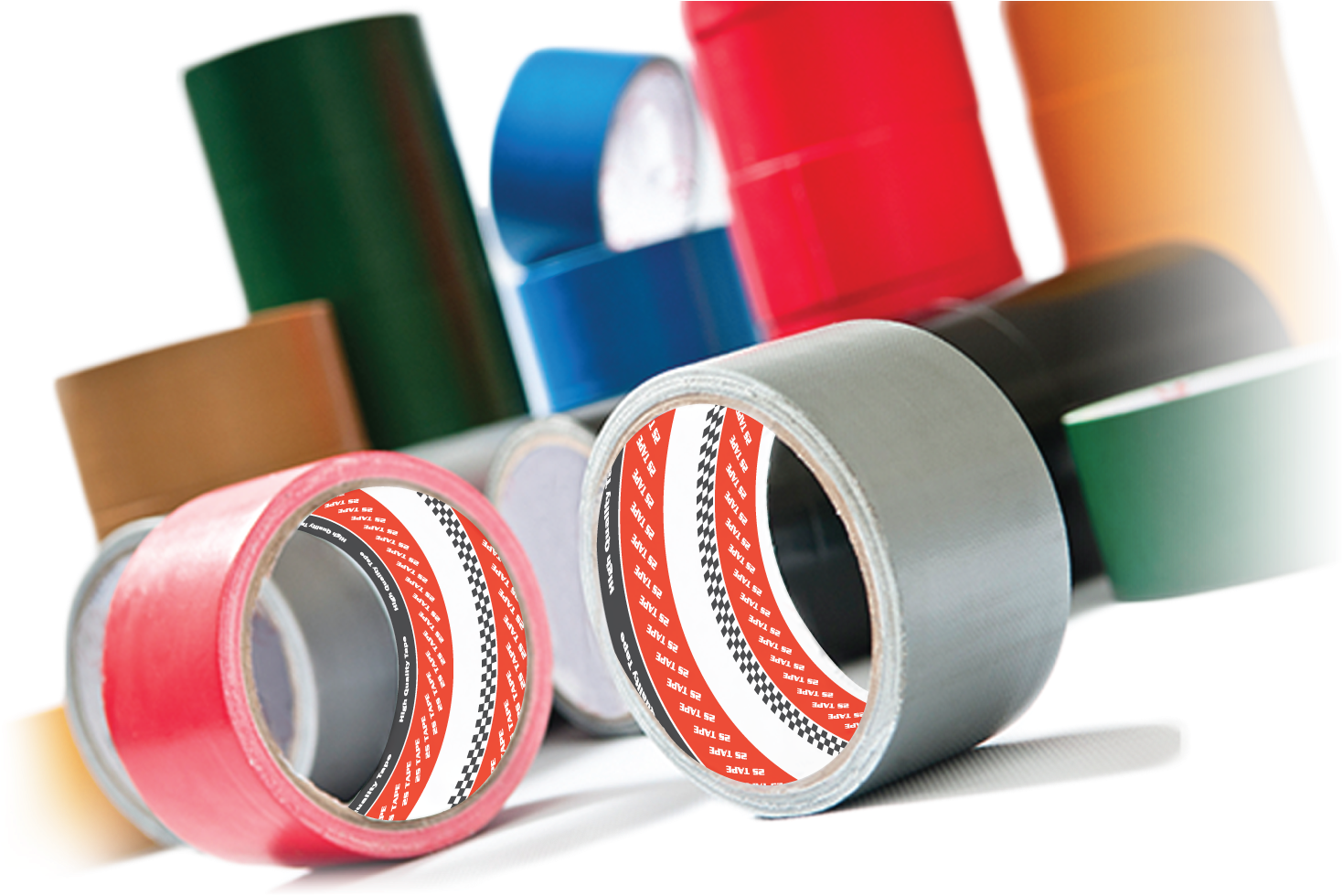 Colorful Adhesive Tapes Collection PNG image