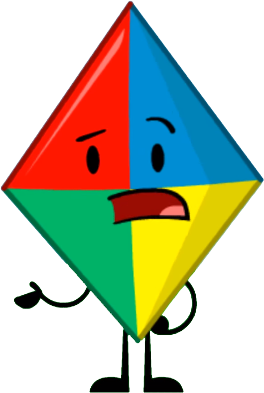 Colorful Animated Kite Character PNG image