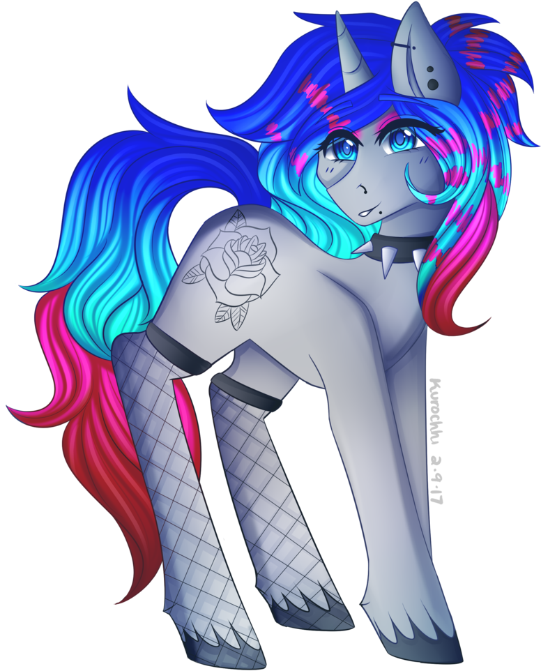 Colorful_ Anime_ Style_ Unicorn_ Character PNG image