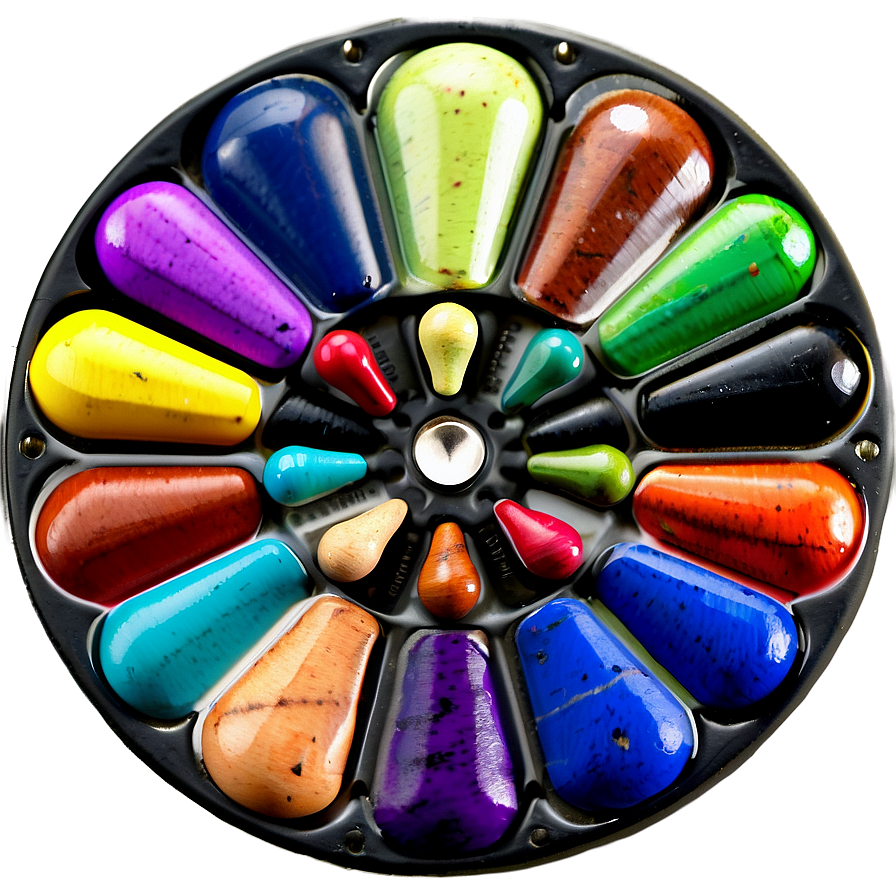 Colorful Art Palette Png Tqf17 PNG image