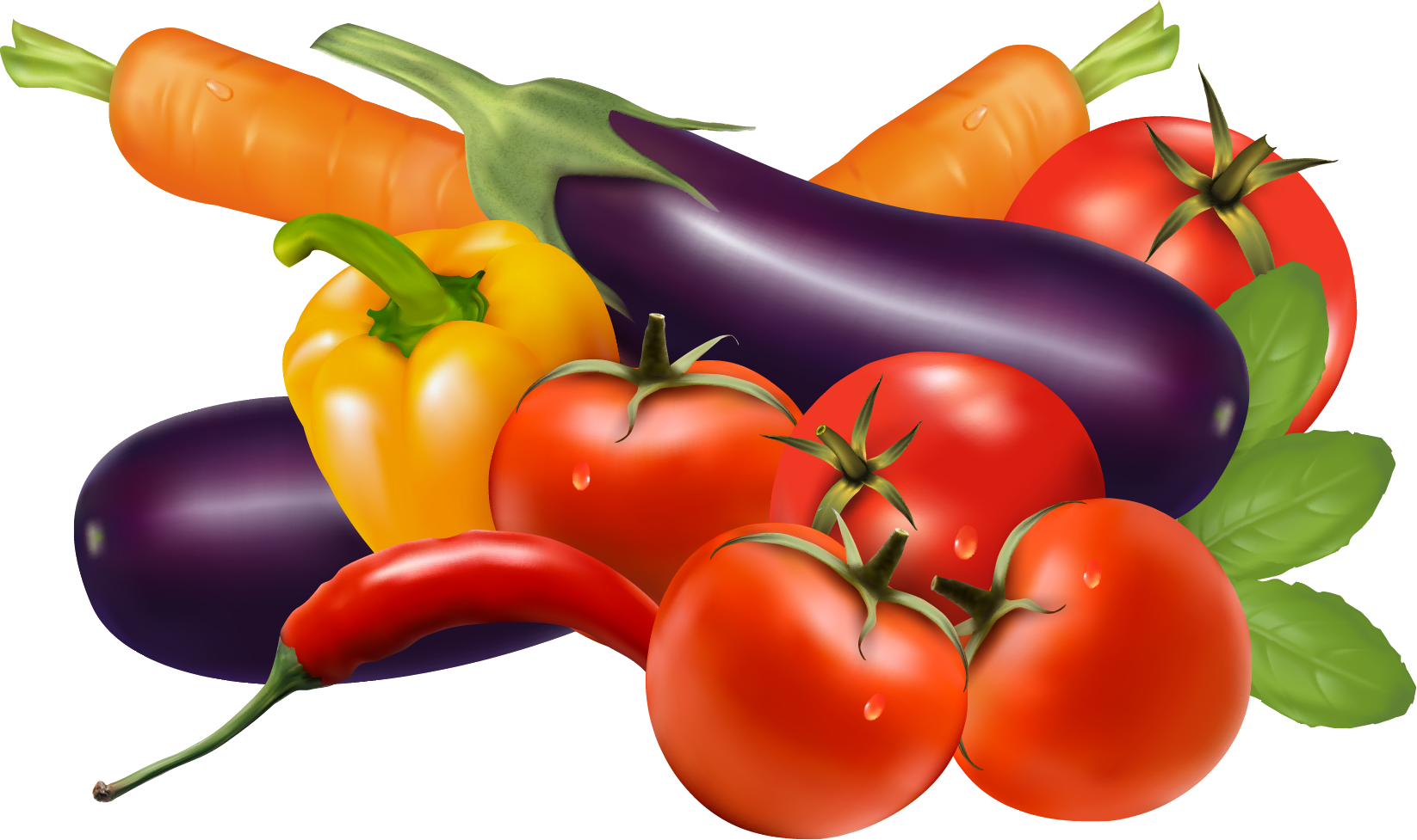 Colorful Assorted Vegetables PNG image