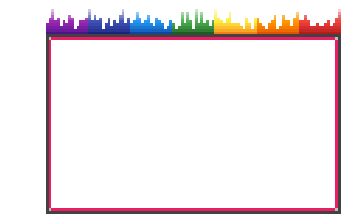 Colorful Audio Spectrum Overlay PNG image