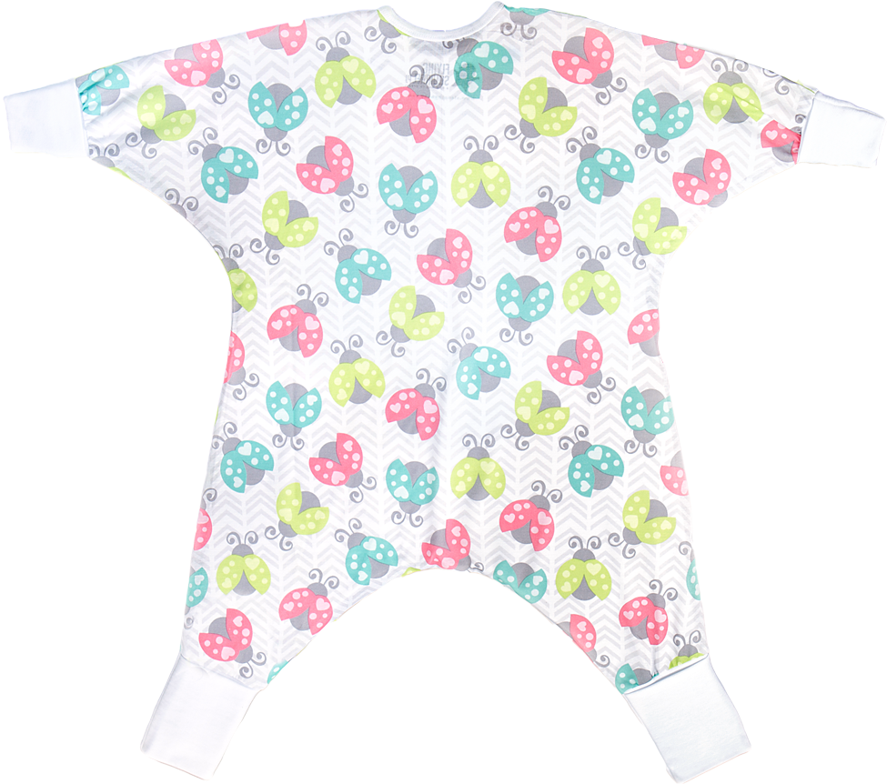 Colorful Baby Onesiewith Butterfly Pattern PNG image