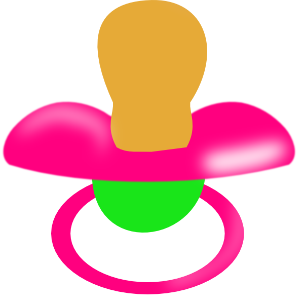 Colorful Baby Pacifier PNG image