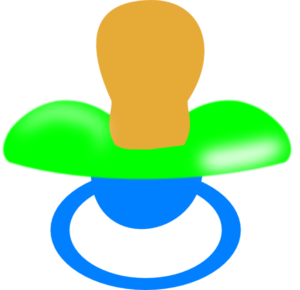 Colorful Baby Pacifier PNG image