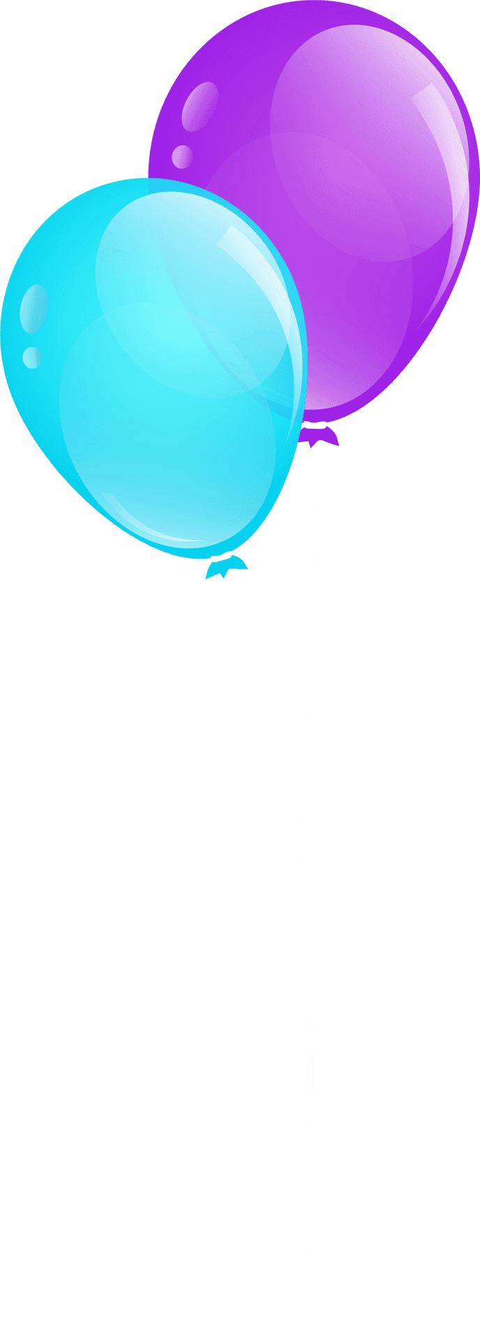 Colorful Balloons Floating Transparent Background PNG image