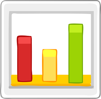Colorful Bar Chart Icon PNG image