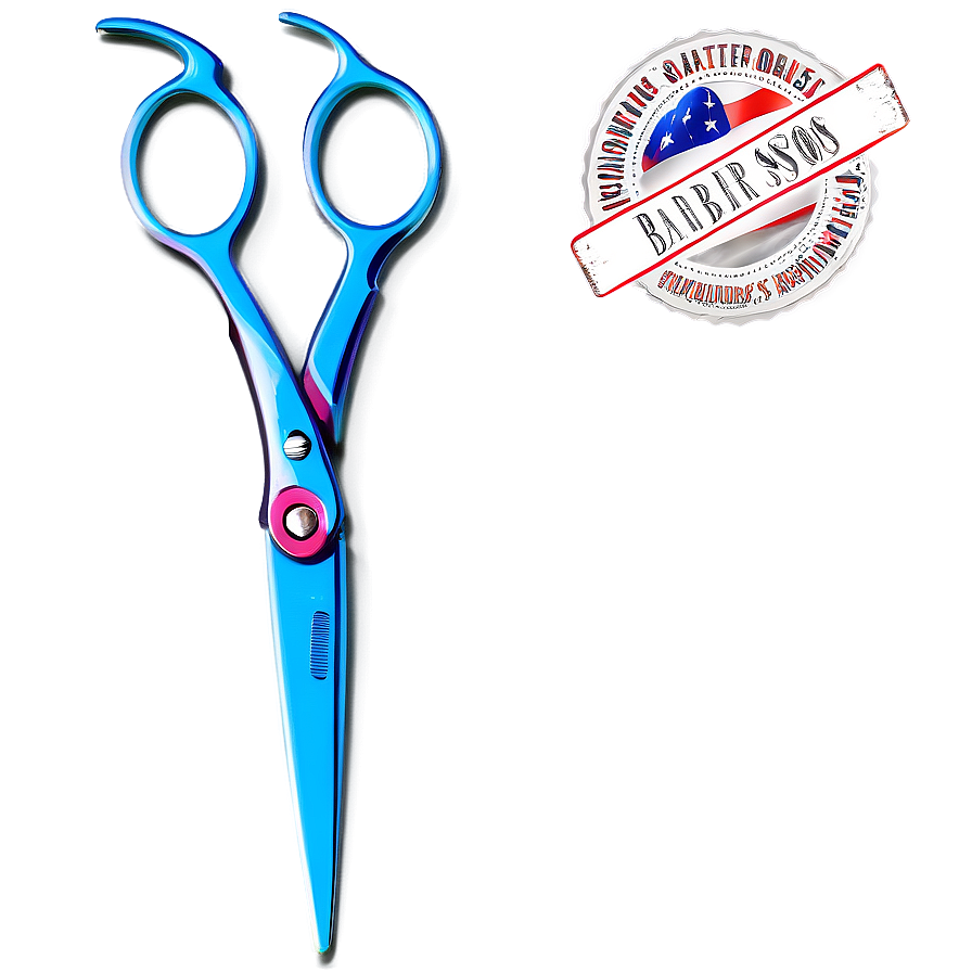 Colorful Barber Scissors Png Rqw PNG image