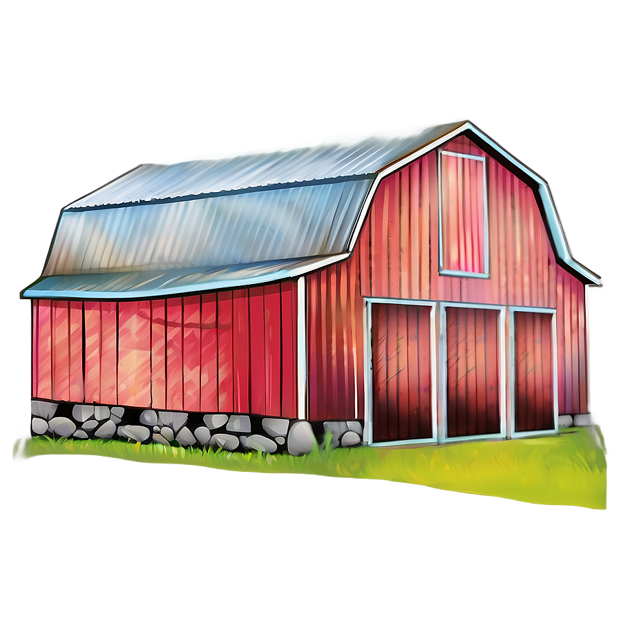 Colorful Barn Art Png 80 PNG image