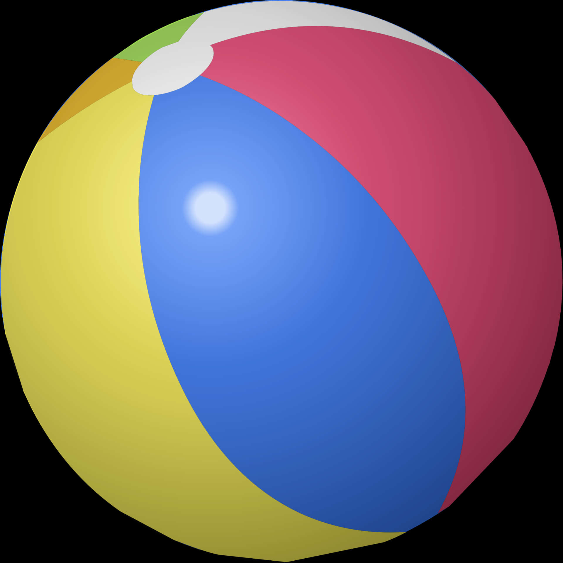 Colorful Beach Ball Illustration PNG image