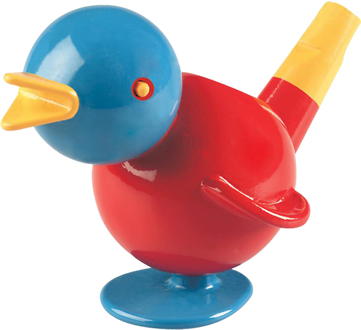 Colorful Bird Whistle Toy PNG image